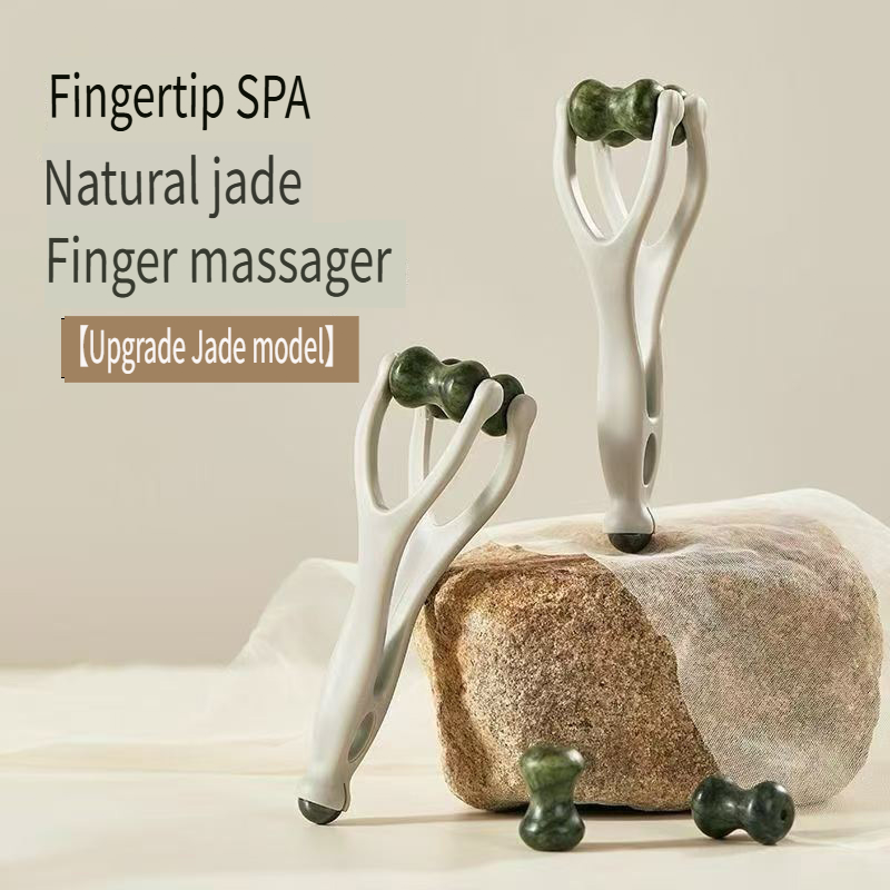 Spa Wellness Nature - 1pc Natural Jade Finger Massager -