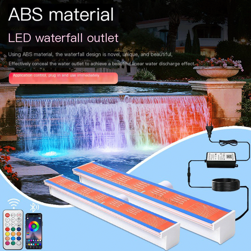 Xy Spa & Wellness Photos - DC12V Underwater Waterfall Blade Spillway Acrylic