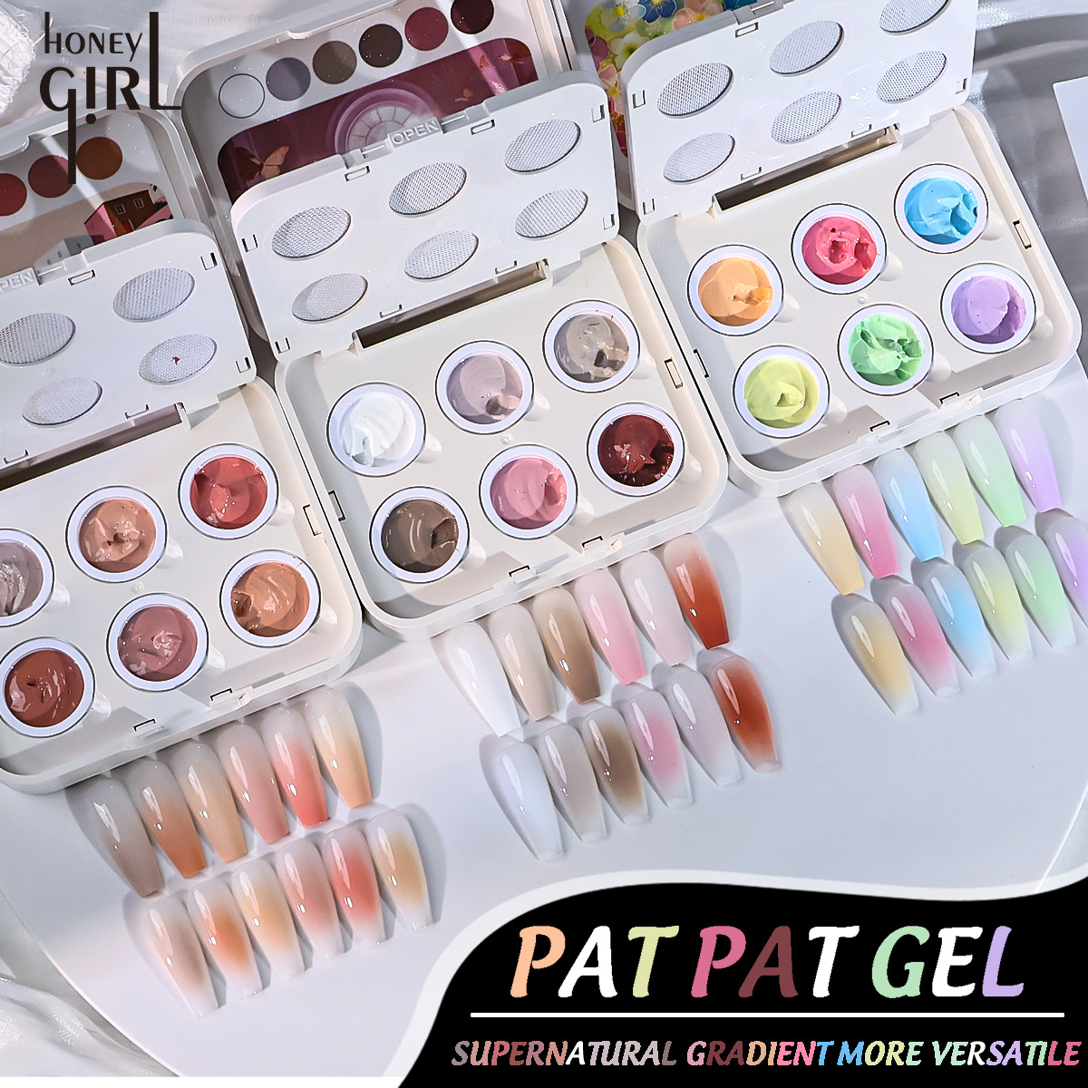 Waxing Kit Home - 6 Colors Air Cushion Patting Gel