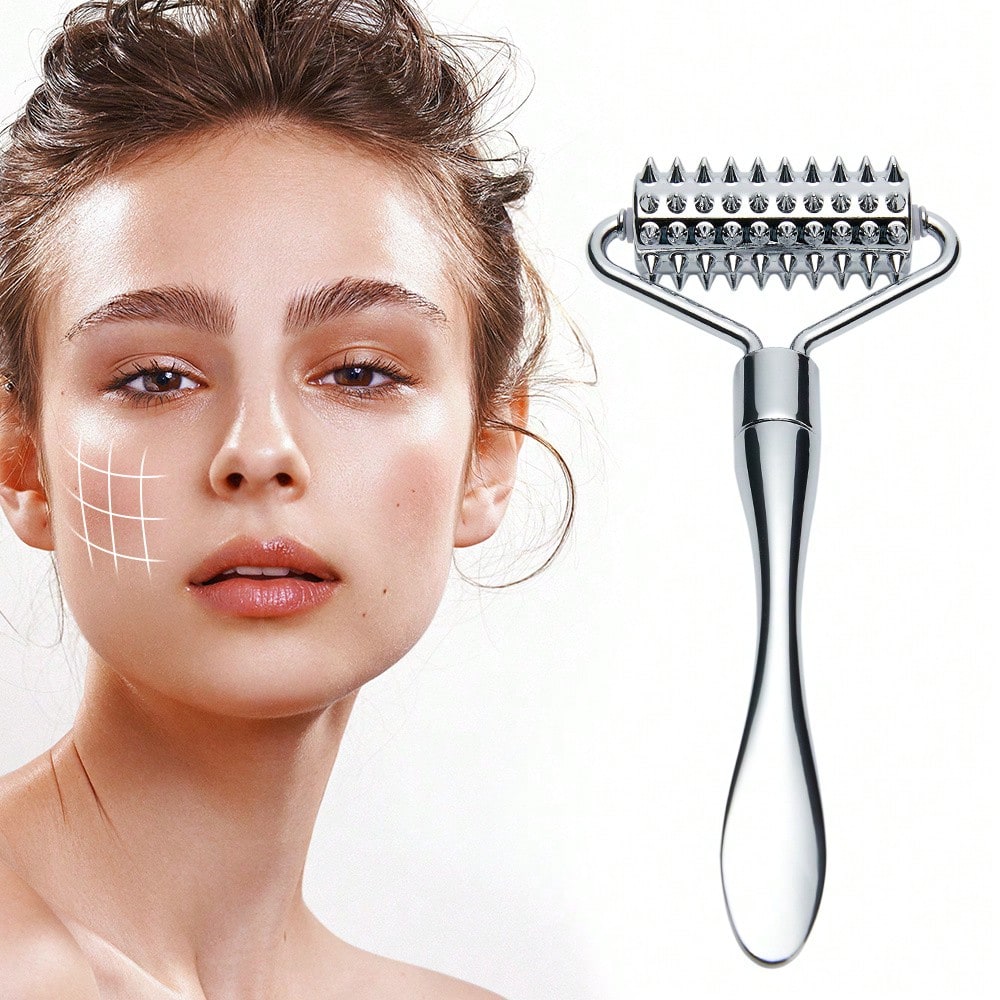 Spa Y Wellness - Stainless Steel Facial Massage Roller Deep