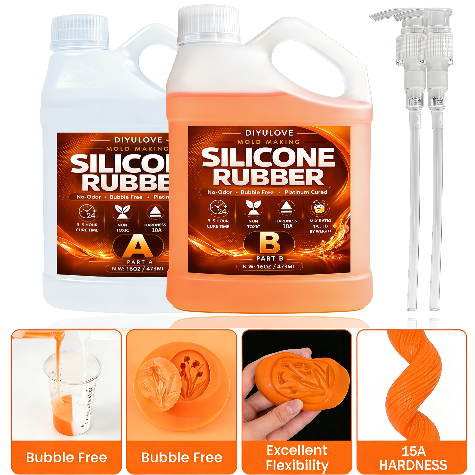 Waxing Kit Home - Liquid Silicone Rubber Kit,High-Performance Fast Cure