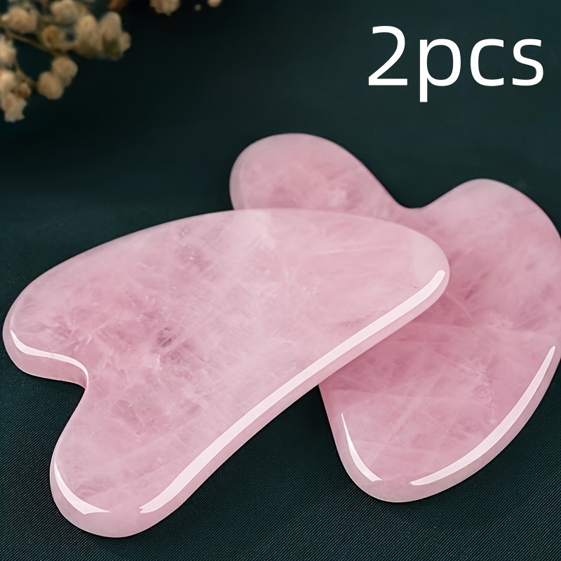 Spa Wellness Nature - Natural Rose Quartz Heart Gua Sha