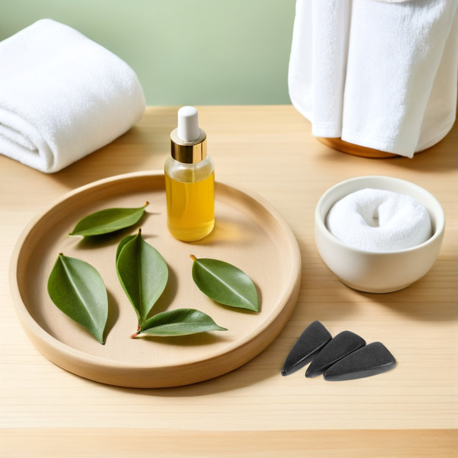 6Pcs Natural Basalt Massage St – обзор и цена Spa Wellness Nature
