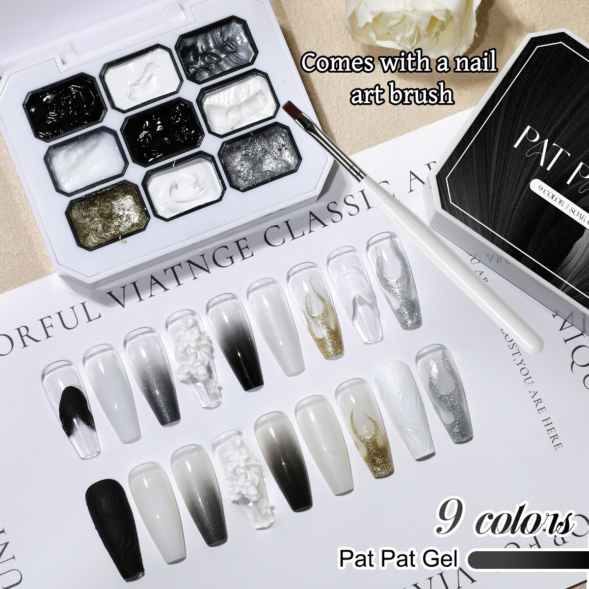 1 set of black and white solid – обзор и цена Waxing Kit Home