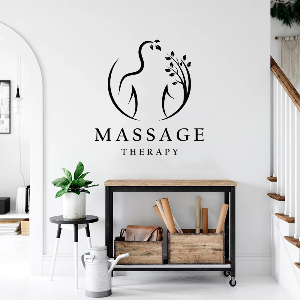 Massage Therapy Vinyl Wall Dec – обзор и цена Spa Wellness Usa