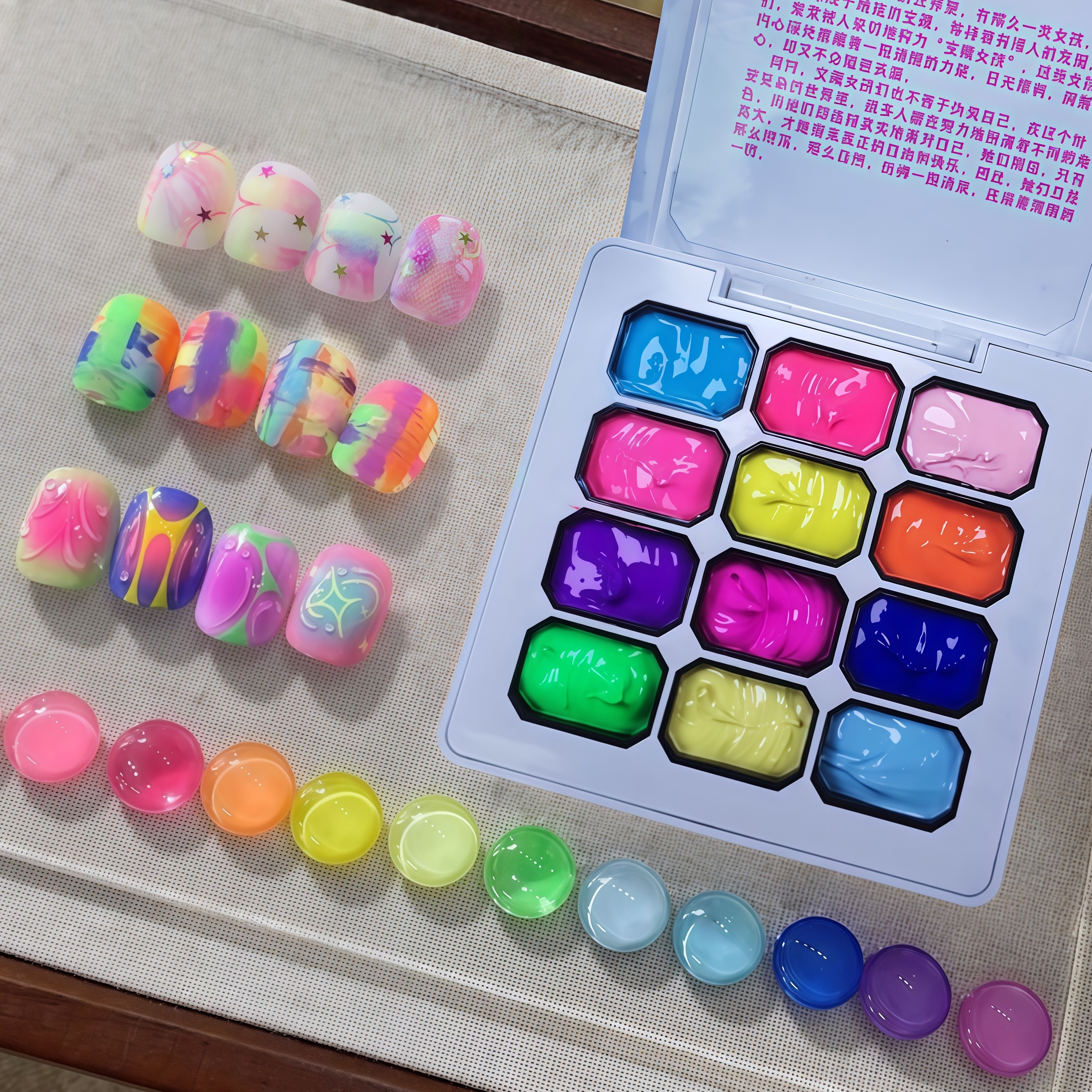 12 Color Rainbow Solid Nail Po – обзор и цена Waxing Kit Home