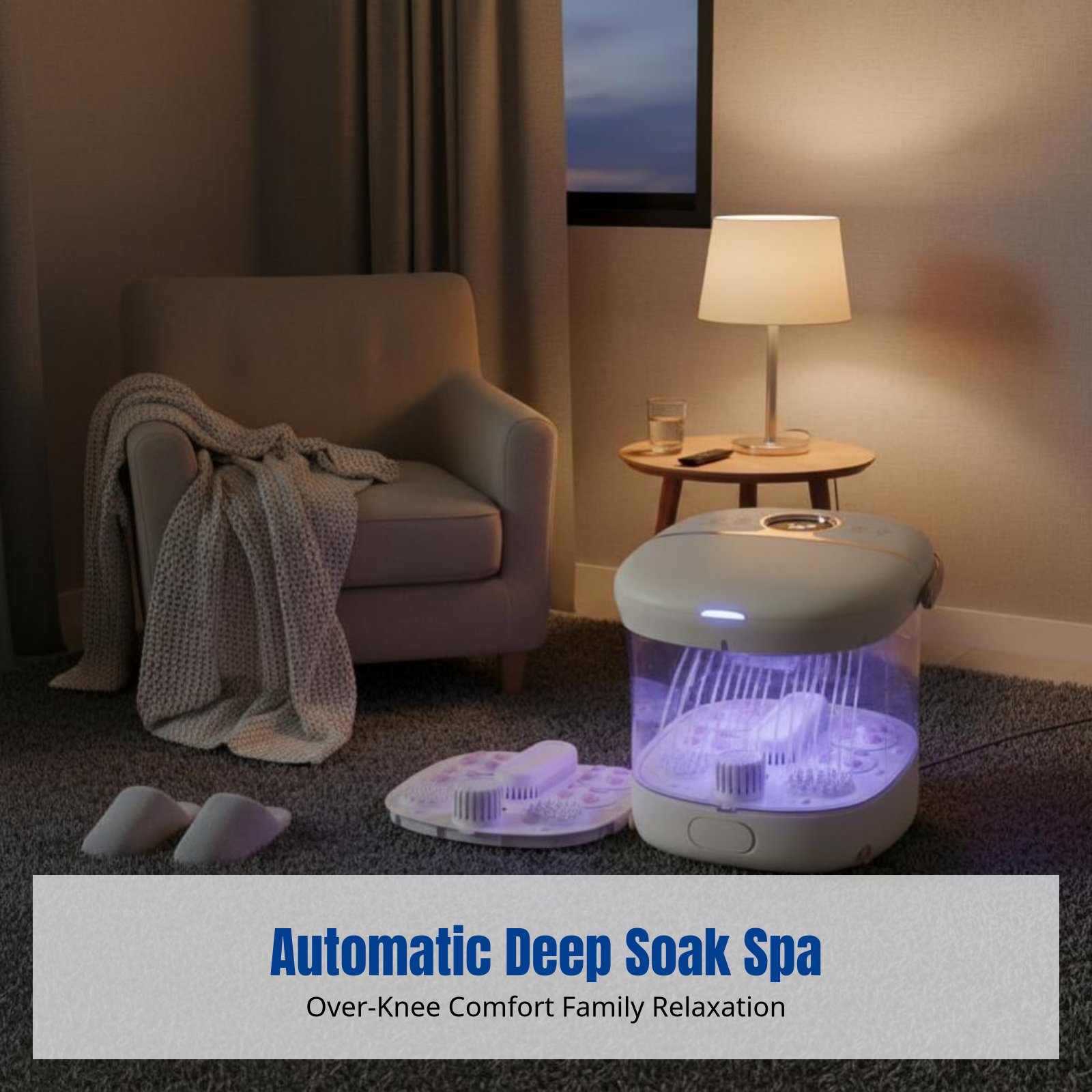 Deep Heated Foot Spa Tub, Auto – обзор и цена Spa Wellness Usa